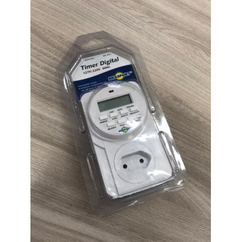 TIMER DIGITAL BIVOLT 127V/220V - BRASFORT - BR8771